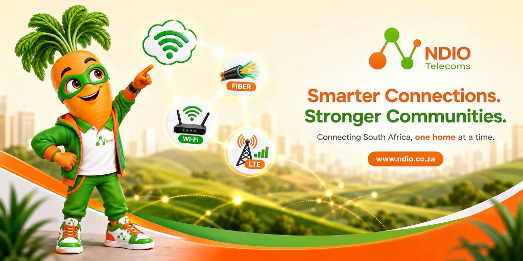 NDIO Pure Fibre, Wi‑Fi and LTE connectivity