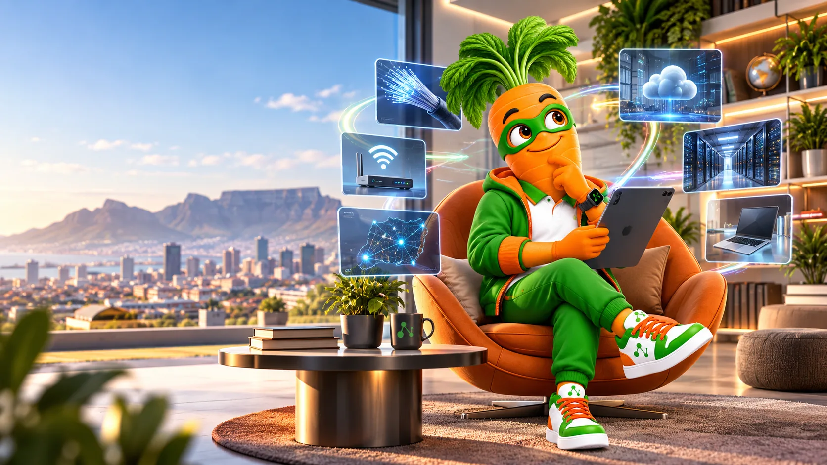 Modern cloud infrastructure supporting connected business systems